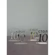 Номерки для столов 1-10 прозрачные с черным - Фото миниатюра 4