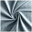 Скатерть прямоугольная бархатная серо-голубая темная - Фото миниатюра 2