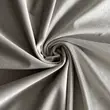 Скатерть прямоугольная бархатная светло-серая - Фото миниатюра 2