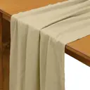 Раннер льняной бежевый