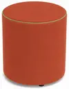 Пуф Тондо малый терракотовый бархат с зеленым кантом