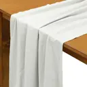 Раннер льняной белый