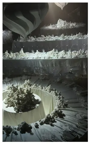 Стол широкий прямоугольный 240х100 см с мулетоном - Фото 6