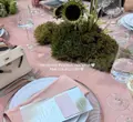 Подстановочная тарелка «Фере» прозрачная с серебряным кантом - Фото миниатюра 2
