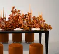Стол черный «Нора» матовый с зеркальной столешницей - Фото миниатюра 2