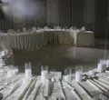 Скатерть прямая широкая бархатная молочная - Фото миниатюра 5