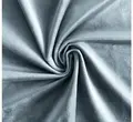 Скатерть прямоугольная бархатная серо-голубая темная - Фото миниатюра 2