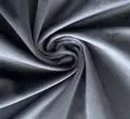 Скатерть круглая бархатная графитовая - Фото миниатюра 3