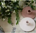 Подсвечник «Ассо» пыльно- розового цвета - Фото миниатюра 3